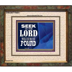 SEEK YE THE LORD   Bible Verses Framed for Home Online   (GWUNITY9401)   