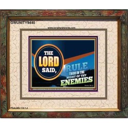 RULE IN THE MIDST OF THY ENEMIES   Contemporary Christian Poster   (GWUNITY9440)   