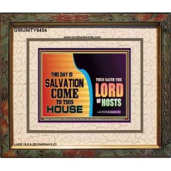 SALVATION COME TO THIS HOUSE   Biblical Art   (GWUNITY9454)   
