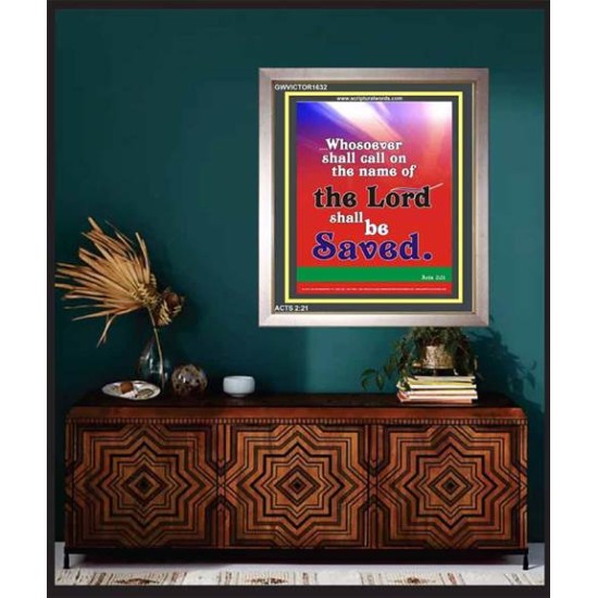 WHOSOEVER SHALL CALL   Inspiration Wall Art Frame   (GWVICTOR1632)   