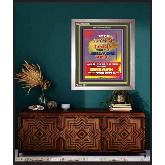 WORD OF THE LORD   Framed Hallway Wall Decoration   (GWVICTOR7384)   