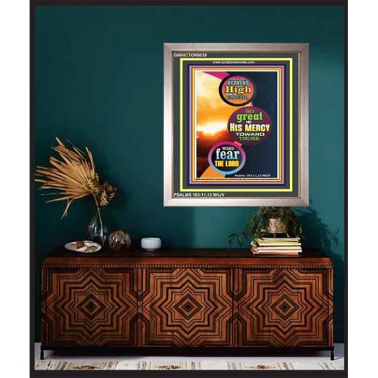 AS THE HEAVENS ARE HIGH ABOVE THE EARTH   Bible Verses Framed for Home   (GWVICTOR8039)   