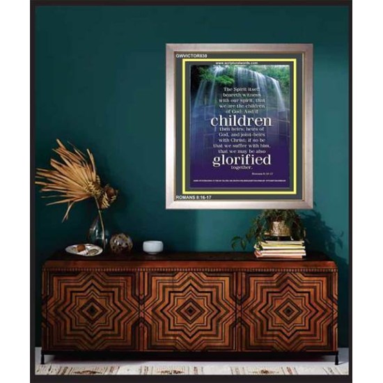 WE ARE THE CHILDREN OF GOD   Scriptural Portrait Acrylic Glass Frame   (GWVICTOR830)   