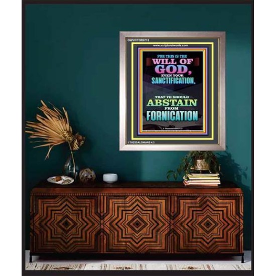 ABSTAIN FROM FORNICATION   Scripture Wall Art   (GWVICTOR8715)   