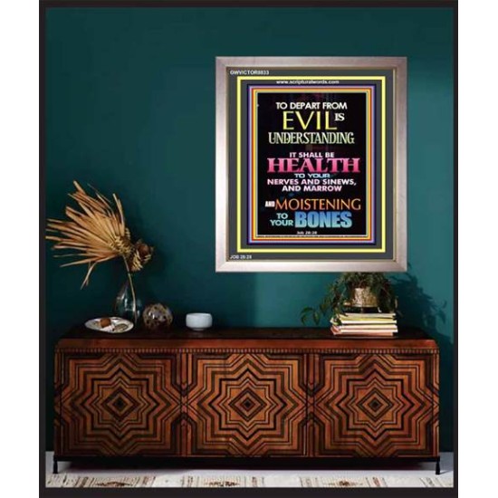 WISDOM IS HEALTH   Inspirational Wall Art Frame   (GWVICTOR8833)   