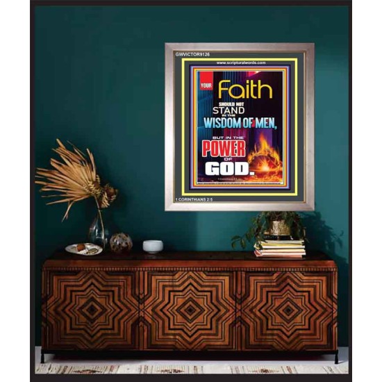YOUR FAITH   Frame Bible Verse Online   (GWVICTOR9126)   