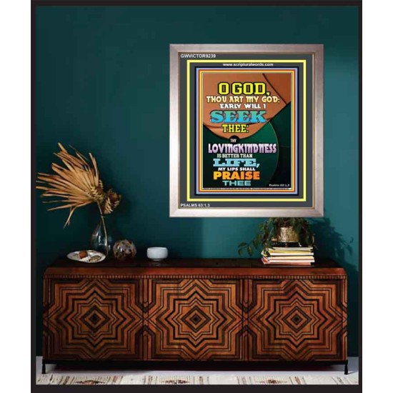 YOUR LOVING KINDNESS IS BETTER THAN LIFE   Biblical Paintings Acrylic Glass Frame   (GWVICTOR9239)   