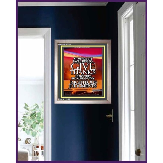 AT MIDNIGHT   Contemporary Christian Paintings Acrylic Glass frame   (GWVICTOR1594)   