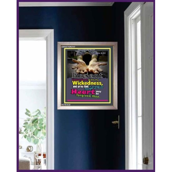 THE THOUGHT OF THINE HEART   Custom Framed Bible Verses   (GWVICTOR3747)   