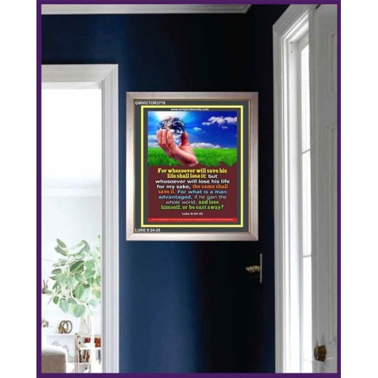 WHOSOEVER   Bible Verse Framed for Home   (GWVICTOR3779)   