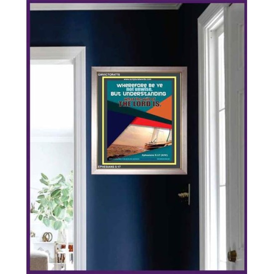 THE WILL OF THE LORD   Custom Framed Bible Verse   (GWVICTOR4778)   