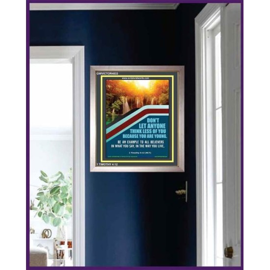 BE AN EXAMPLE TO ALL BELIEVERS   Scripture Wooden Frame Signs   (GWVICTOR4833)   