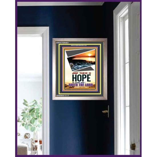 THERE IS HOPE IN THINE END   Contemporary Christian poster   (GWVICTOR4921)   