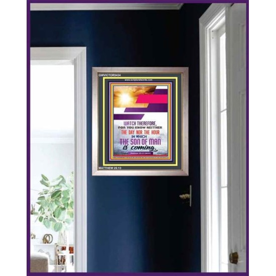 WATCH THEREFORE   Christian Framed Wall Art   (GWVICTOR5434)   