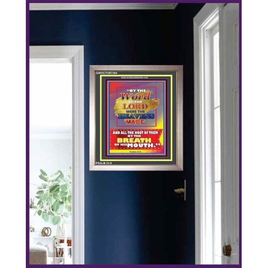 WORD OF THE LORD   Framed Hallway Wall Decoration   (GWVICTOR7384)   