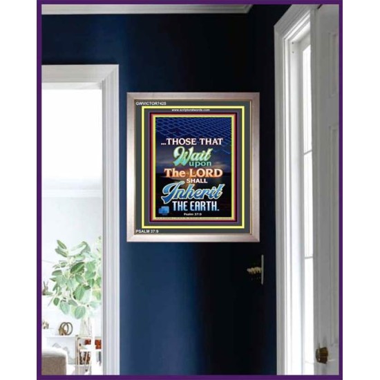 WAIT UPON THE LORD   Bible Verses Frame for Home   (GWVICTOR7425)   