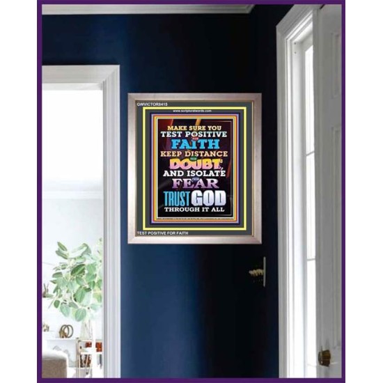 TRUST GOD AT ALL TIMES   Biblical Paintings Acrylic Glass Frame   (GWVICTOR8415)   