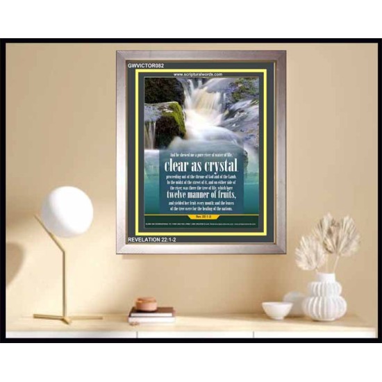 WATER OF LIFE   Christian Quotes Framed   (GWVICTOR082)   