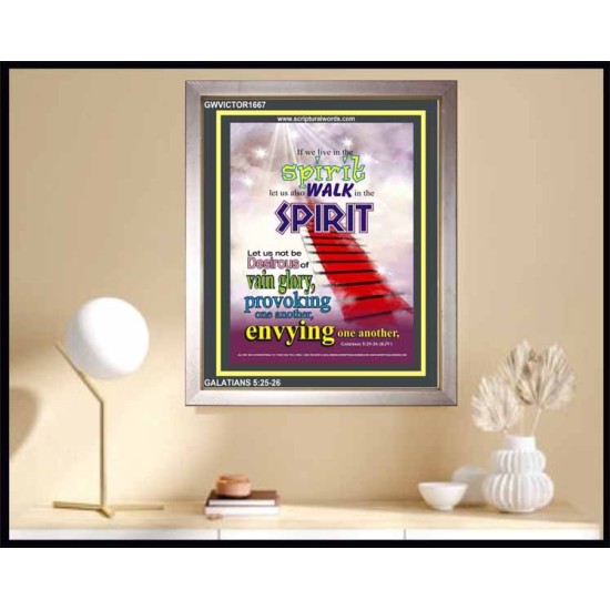 WALK IN THE SPIRIT   Large Framed Scripture Wall Art   (GWVICTOR1667)   