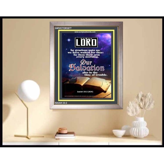 BE GRACIOUS UNTO US   Scripture Wooden Frame Signs   (GWVICTOR3877)   