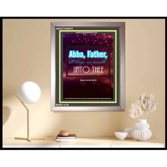ABBA FATHER   Framed Children Room Wall Decoration   (GWVICTOR4078)   