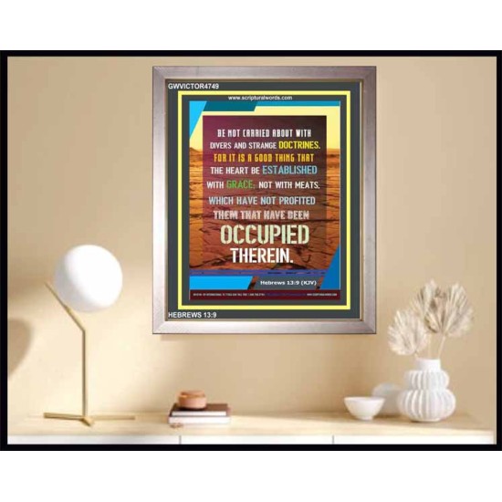 BE ESTABLISHED WITH GRACE   Framed Office Wall Decoration   (GWVICTOR4749)   