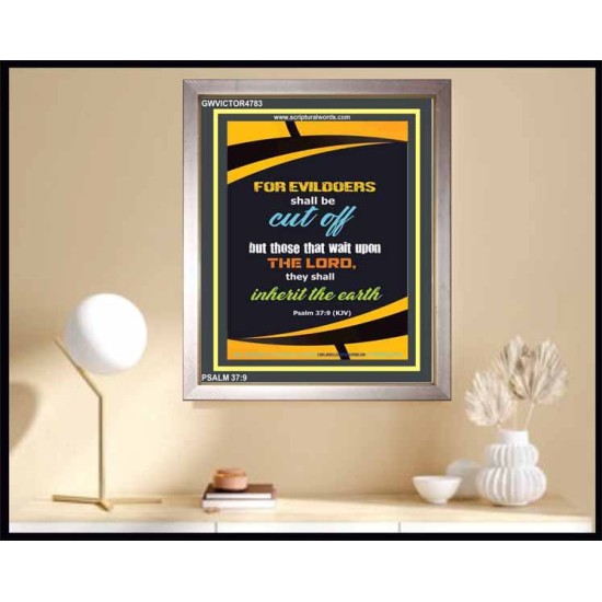 WAIT UPON THE LORD   Inspirational Bible Verse Frame   (GWVICTOR4783)   