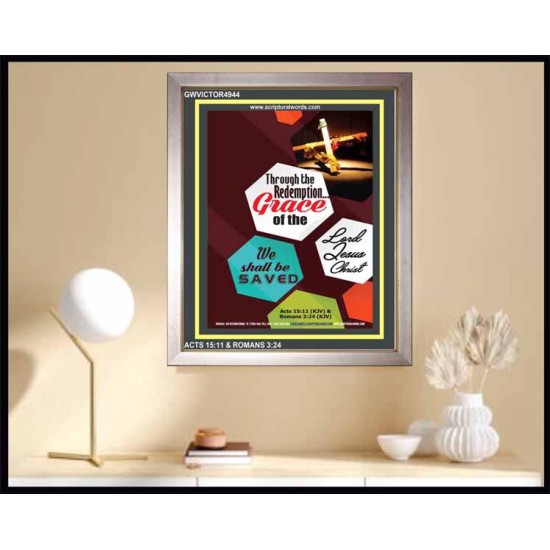 WE SHALL BE SAVED   Inspiration Wall Art Frame   (GWVICTOR4944)   