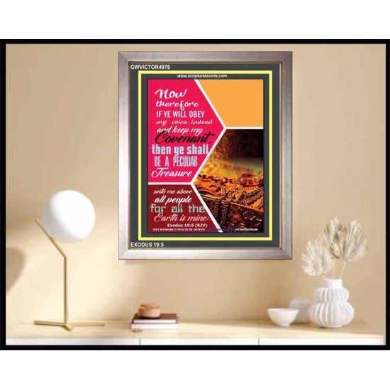 BE A PECULIAR TREASURE   Large Frame Scripture Wall Art   (GWVICTOR4978)   