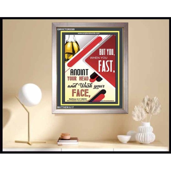 WHEN YOU FAST   Printable Bible Verses to Frame   (GWVICTOR5389)   