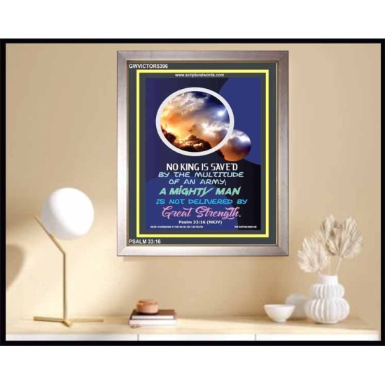 A MIGHTY MAN   Large Frame Scriptural Wall Art   (GWVICTOR5396)   