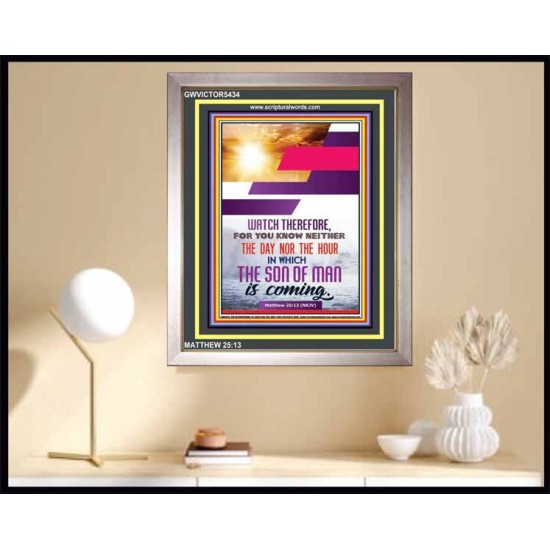 WATCH THEREFORE   Christian Framed Wall Art   (GWVICTOR5434)   