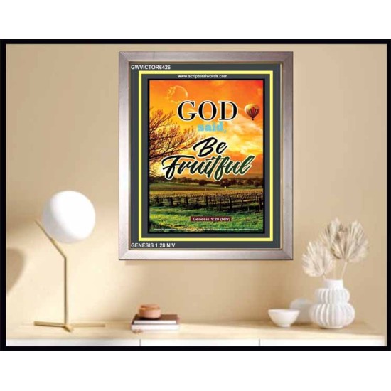 BE FRUITFUL   Large Frame Scriptural Wall Art   (GWVICTOR6426)   