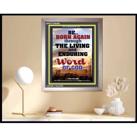 BE BORN AGAIN   Bible Verses Poster   (GWVICTOR6496)   