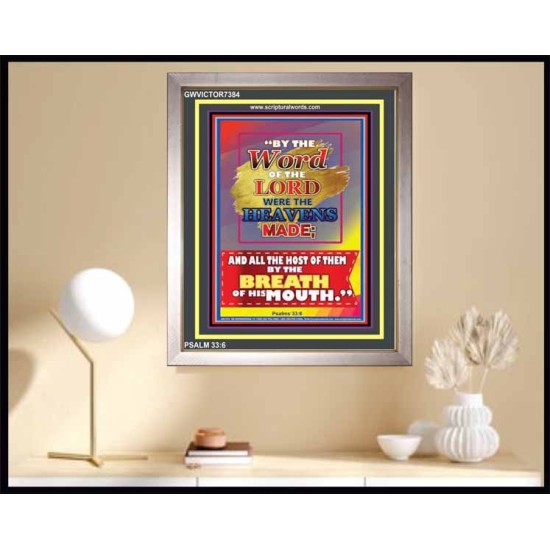 WORD OF THE LORD   Framed Hallway Wall Decoration   (GWVICTOR7384)   