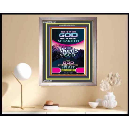 THE WORDS OF GOD   Framed Interior Wall Decoration   (GWVICTOR7987)   