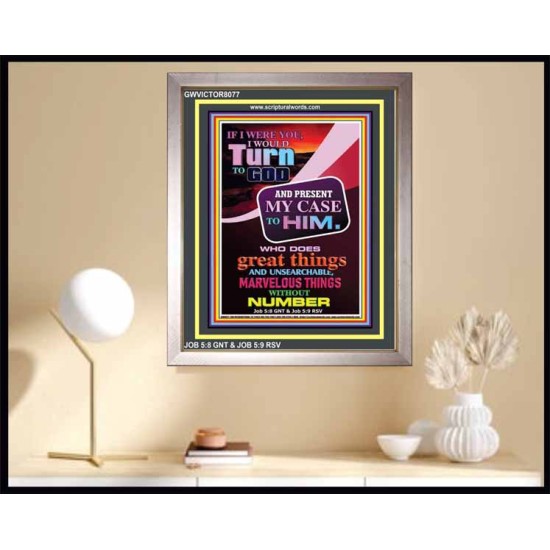 TURN TO GOD   Scripture Wooden Frame   (GWVICTOR8077)   