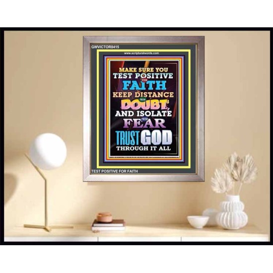 TRUST GOD AT ALL TIMES   Biblical Paintings Acrylic Glass Frame   (GWVICTOR8415)   