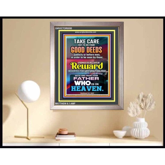 YOUR FATHER WHO IS IN HEAVEN    Scripture Wooden Frame   (GWVICTOR8550)   