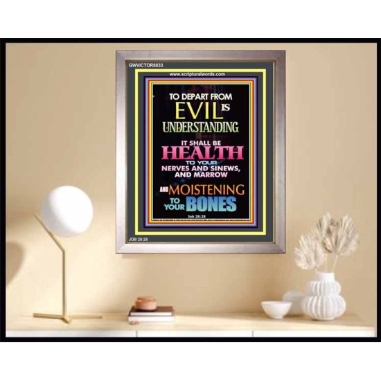 WISDOM IS HEALTH   Inspirational Wall Art Frame   (GWVICTOR8833)   