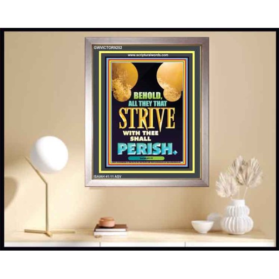 ALL THEY THAT STRIVE WITH YOU   Contemporary Christian Poster   (GWVICTOR9252)   