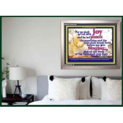 YE SHALL GO OUT WITH JOY   Frame Bible Verses Online   (GWVICTOR1535)   