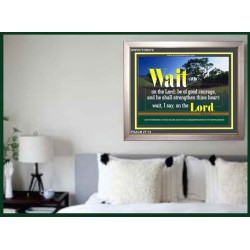 WAIT ON THE LORD   Contemporary Wall Decor   (GWVICTOR270)   