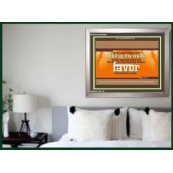 SONS OF STRANGERS SHALL BUILD THY WALLS   Frame Scriptural Wall Art   (GWVICTOR289)   