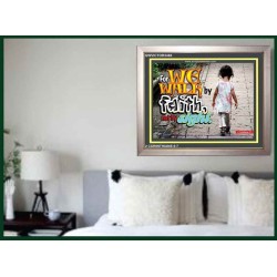 WE WALK BY FAITH   Christian Quote Framed   (GWVICTOR3465)   