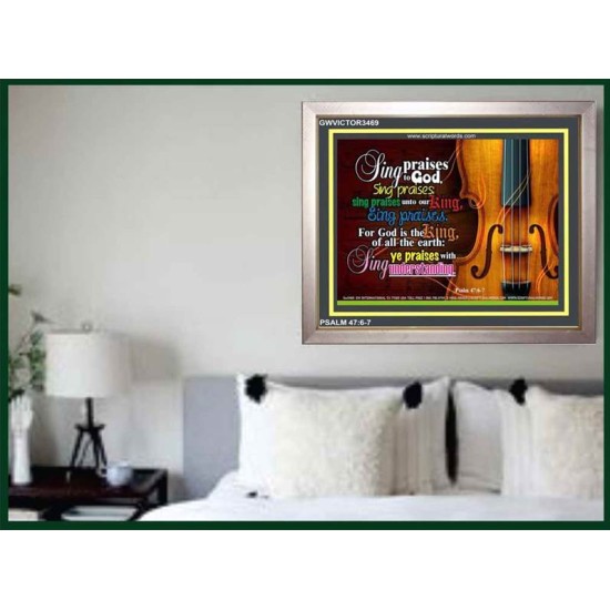 SING PRIASES TO GOD   Custom Wall Art   (GWVICTOR3469)   