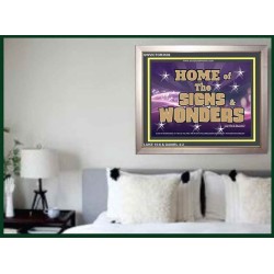 SIGNS AND WONDERS   Framed Bible Verse   (GWVICTOR3536)   