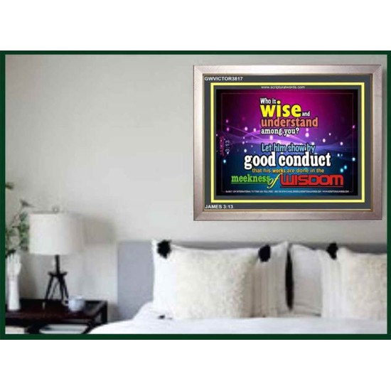 WISDOM   Scriptural Framed Signs   (GWVICTOR3817)   