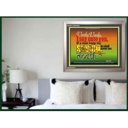 VERILY VERILY   Scripture Art Prints Framed   (GWVICTOR3838)   "16x14"