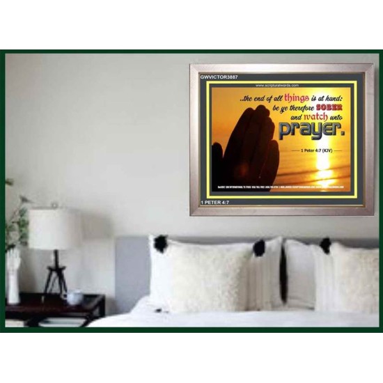 WATCH AND PRAY   Christian Wall Art Poster   (GWVICTOR3887)   